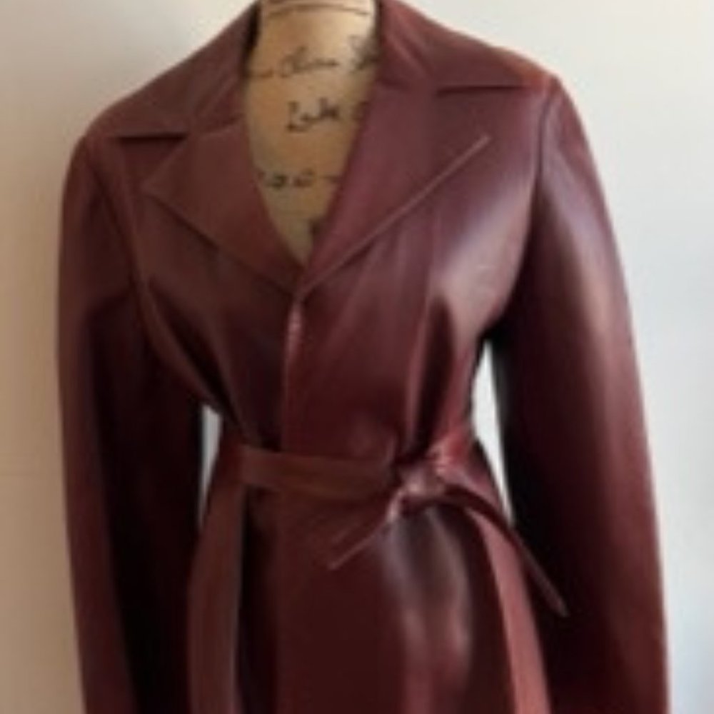 Authentic Vintage CHANEL Leather Jacket Coat